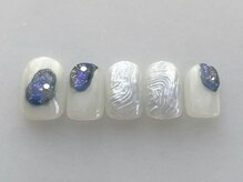 アイネイルズ 池袋店(I-nails)/うねうねブルーマグオーロラ