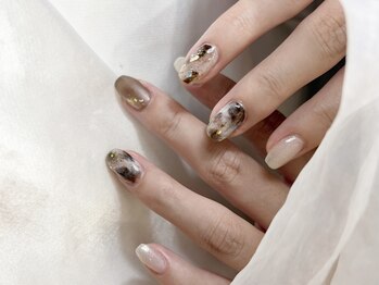 ☆カフェオレネイル