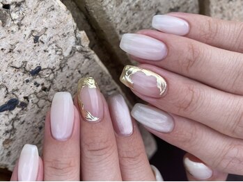 Lunoa.の写真/トレンドネイル～ニュアンスネイルなどが得意☆大人女性向けのシンプルネイルも当店にお任せください◎