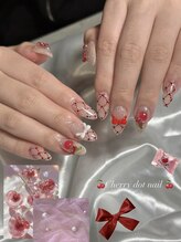 ルルシアン 代々木(luluchien)/さくらんぼドットネイル♪