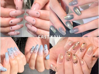 ファストネイル 広島パルコ店(FAST NAIL)の写真/【オフ込3000円台～】人気のマグネットや話題のパーツなど続々入荷中★ワンカラーにポイントパーツも♪