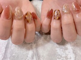 ハートモチーフネイル