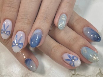 シピ ネイル(Chipi Nail)/ぷくぷくリボンアート