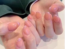 プラチナムドール 福岡大名店(PLATINUMDOLL)/フレンチネイルラメ ネイル/赤坂