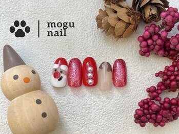 モグネイル(Mogunail)/クリスマスネイル/サンタさん
