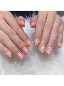 ホワイトネイル 難波店(WHITE NAIL)/ワンカラー/ちゅるん/ピンク