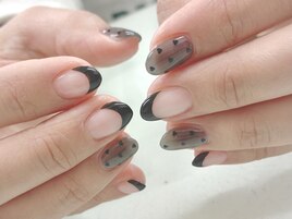 バレンタインネイル