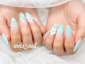 アネラネイル(anela nail)の写真/【写真:デザインフリー】豊富なカラー、パーツをご用意◎お手元から上品を演出いたします♪