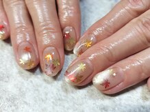 ネイル キッチン モモ(nail kitchen momo)の雰囲気（ひらひら。〇紅葉ネイル＊）