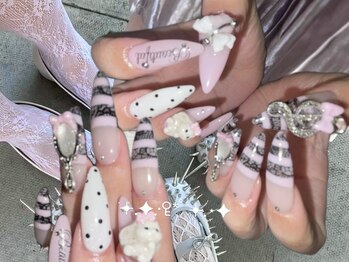 ヘヴン(heaven)の写真/デザイン性に自信あり！ガーリーネイルが得意なサロンで定額からお持ち込みまで♪