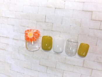 ネイルサロン&スクール ジーナ(GINA)/ガーリーフラワーネイル