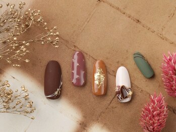 ソウ 難波店 nail salon Sou/冬色チョコnail