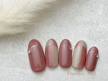 フローレスネイル 新宿店(FlawlessNail)/オンブレフレンチ￥8000