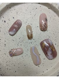 ジェルネイルシール×アート☆