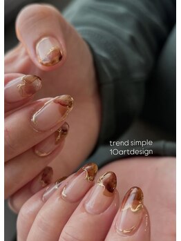 ゴトラネイル(5.tr_nail)/クリア秋冬インクアート