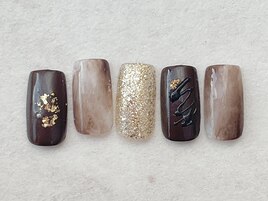 大人バレンタインネイル