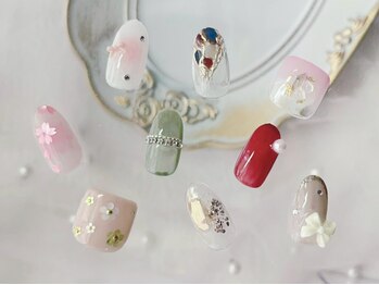 ラウレア(Laule'a)の写真/丁寧ケアでモチ＆美フォルム◎オフ無料☆初回ワンカラーorラメグラ¥3980!ワンポイントで欲しいパーツ豊富♪