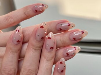 Best Nail 銀座店【ワンホンネイル・スカルプ・パラジェル・上品ジェルネイル】/定額ハート持ち込み
