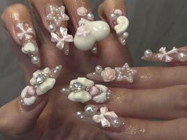 ごてごてワンホンネイル