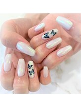 グラマラス 白金台店(glamourous produced by Noble)/オーロラミラーネイル[白金台]