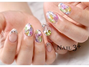カラフルシェルネイル&ビジュー