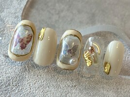 春にピッタリ☆ちょうちょネイル