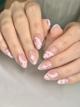 エクアネイルズ(Akuwa nails)/スカルプ◆150分アートやり放題