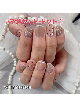 マグネットとドット柄