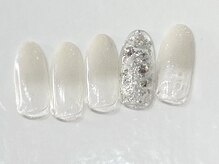 シャルム(Charme)/ホワイトブライダルネイル