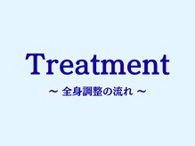 A1スポーツマッサージ治療院/【施術の流れ】全身整体