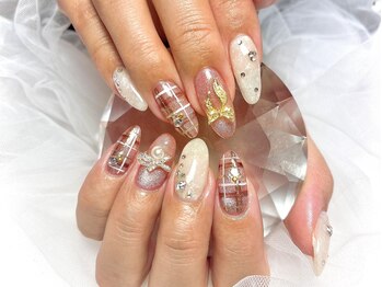 アールケーネイル 中野坂上(RK nail)/定額デザイン3¥7800 追加アート