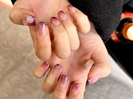 ラメグラデーションネイル