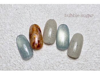 バブル シュガー バイ ネイルクローネ(bubble sugar by.nail crone)/秋ニュアンスネイル