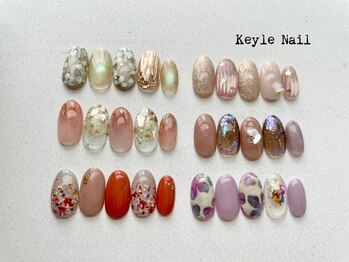 キールネイル(KeyleNail)の写真/盛りすぎてないのに満足度◎最高に綺麗な指先へ。さりげない中に特別感あるデザインならおまかせください♪
