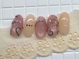 ハートネイル　ぷっくり