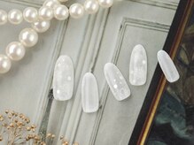 ソウ 難波店 nail salon Sou/ホワイト結晶nail