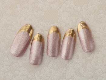 ネイルサロン ラグゼ(Nail salon Luxe)/ミラーフレンチマグネットネイル