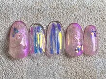 レイネイル 岐阜茜部店(RAY NAIL)/オーロラバブルネイル