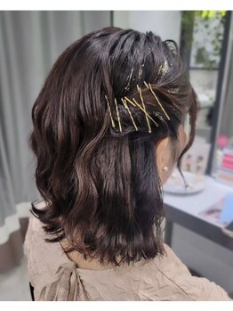 アトリエはるか 阪急神戸三宮店/ハーフアップ