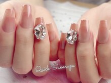 クイックスカルプ 高田馬場(Quick Sukarupu)/ピンクストーンネイル