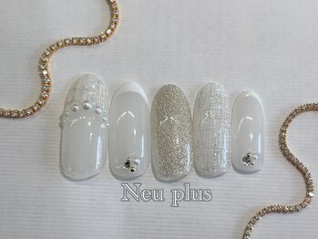 定額￥7300　ホワイトツイード