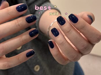 ベストネイル 池袋東口店(Best Nail)/かわいいネイビーワンカラー