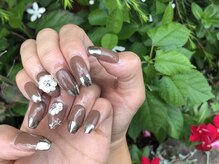 ビューティーラウンジ レント(beauty lounge Lento)/スタッズパーツ×ミラーネイル