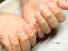 シアン(Cyan)/メンズケア＆クリアジェル仕上げ