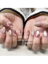 ジェルメ(germer)/人気のマグネットネイルアレンジ