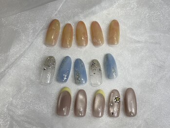 アイラッシュ アンド ネイルスタジオ ゼン(Zen)の写真/【定額¥6800】毎月Newデザイン更新*トレンドデザインが揃ったnail studioならではのアートをご提供*