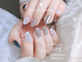 ニュアンスミラーネイル♪錦糸町