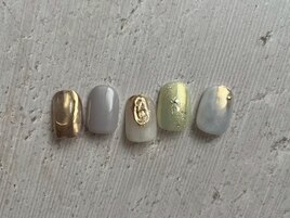 ミラーデザイン/ホロ/ゴールド