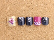 ネイルサロン ブランロール 白金店(Nail Salon Blanl'or)/FOOT　ネイビー