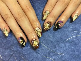 和柄スカルプネイル